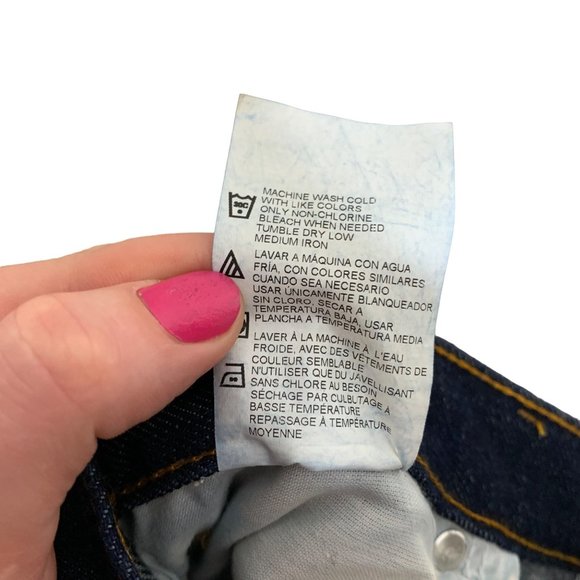 Dickies Work Pants Blue Jeans Bootcut Dark Wash Denim Heavyweight Men's Size 38 - Picture 5 of 8